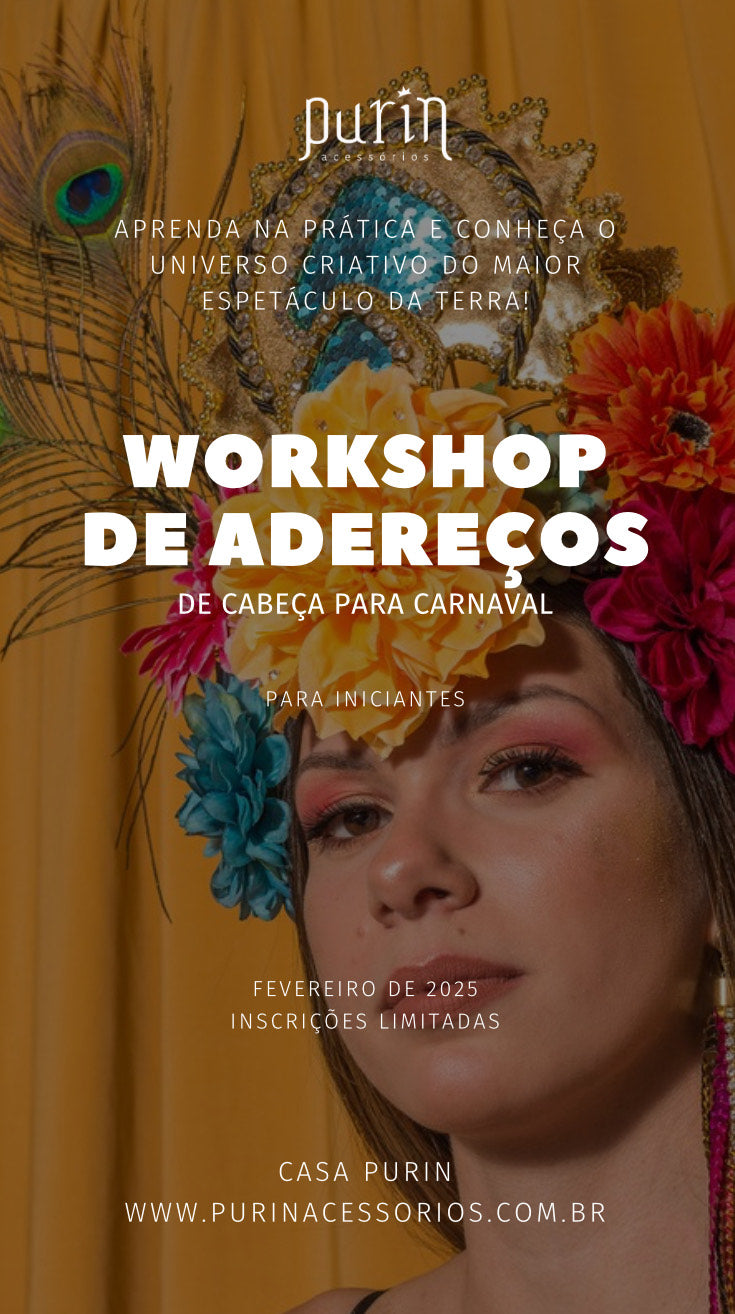 Workshop de Adereços de Cabeça - Para Carnaval 2025