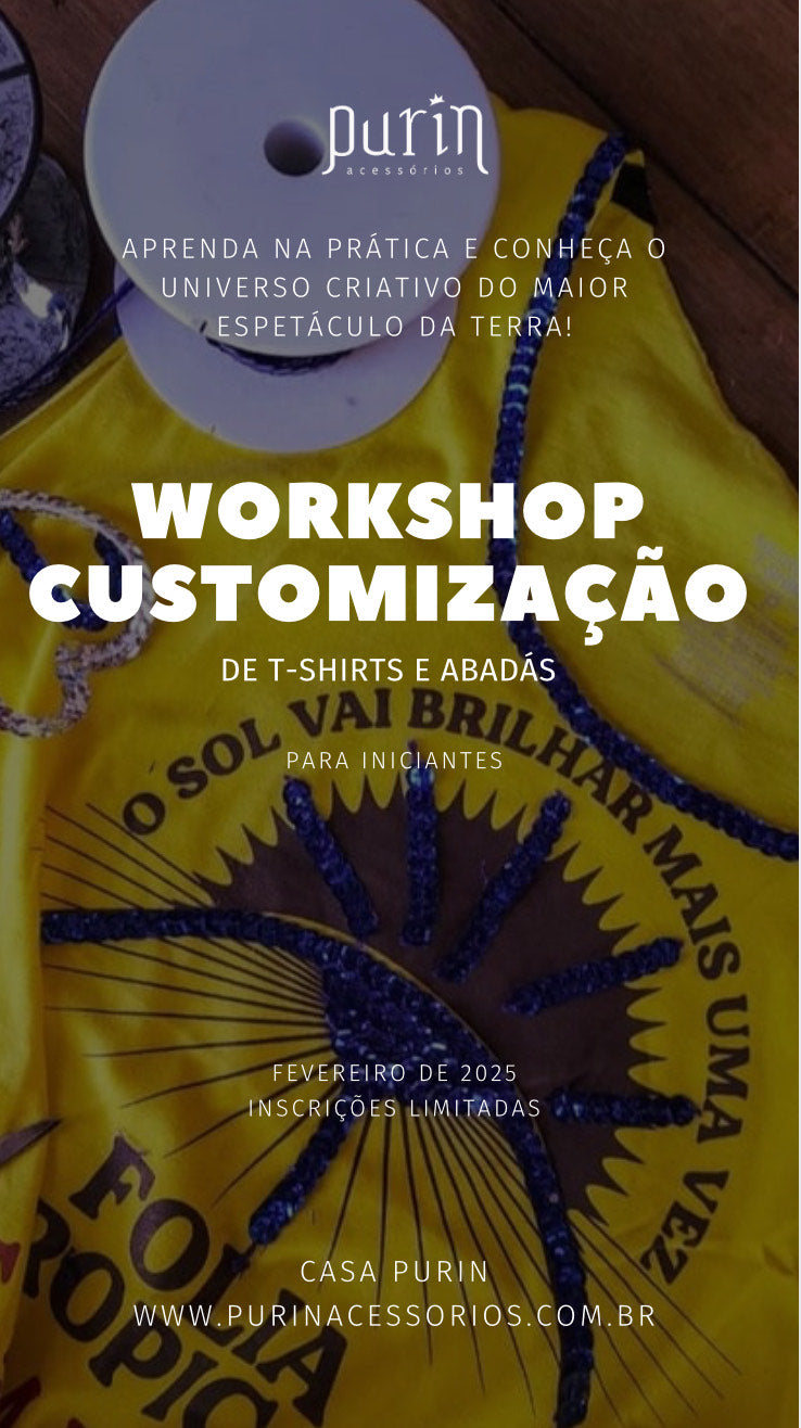 Workshop de Customização de T-shirts - Carnaval 2025